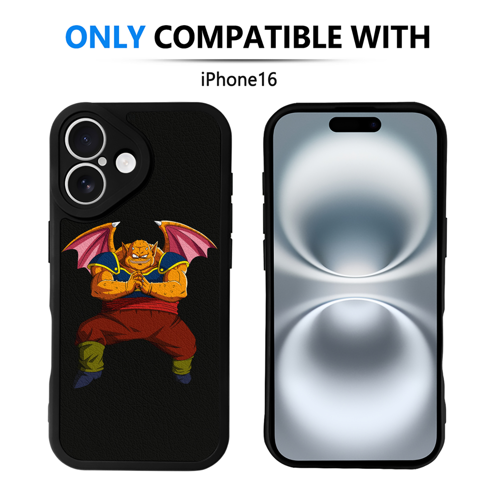 （画像用） ドラゴンボール DRAGON BALL 【iPhone 16シリーズ対応】シリコンスマホケース（レザー調） 材質：シリコン